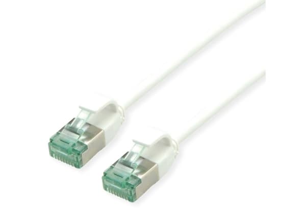 ROLINE 21.45.3360, 0,15 m, Cat6a, U/FTP (STP), RJ-45, RJ-45, Hvit