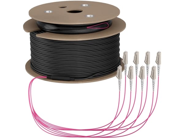 EFB Elektronik O8322S110OM4, 110 m, U-DQ(ZN) BH, OM4, 8x LC, 8x LC, 8x LC
