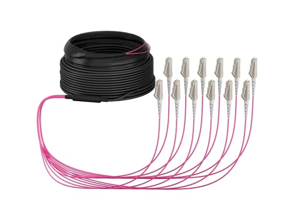 EFB Elektronik Trunkkabel U-DQ ZN BH OM4 12G 1x12 LC-LC 20m Dca LSZH - Kaapeli - 20 m (O8342S20OM4)