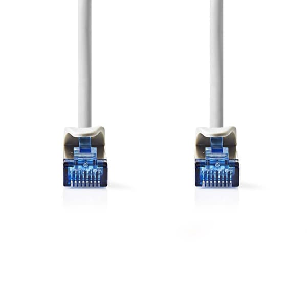Nedis CAT6a nätverkskabel | S/FTP | RJ45 hane | RJ45 hane | 3.00 m | Snagless | Rund | LSZH | Grå | Label