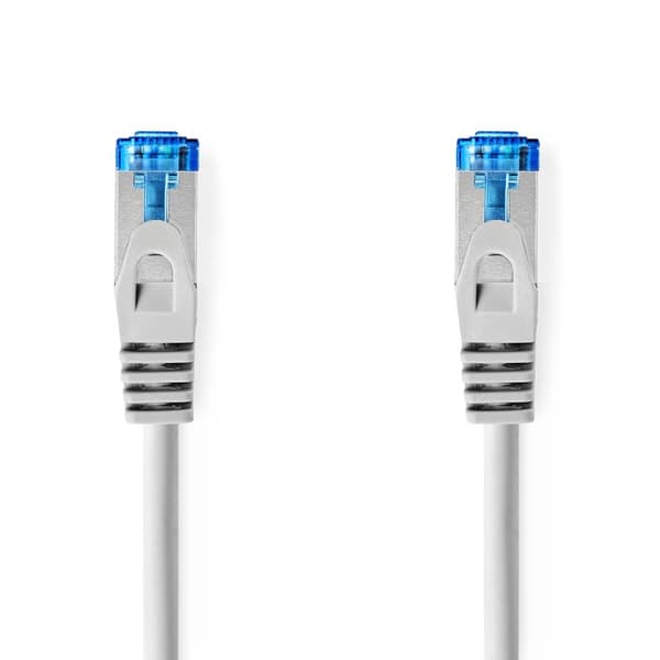Nedis CAT6a nettverkskabel | S/FTP | RJ45 Han | RJ45 Han | 3.00 m | Snagless | Rund | LSZH | Grå | Label