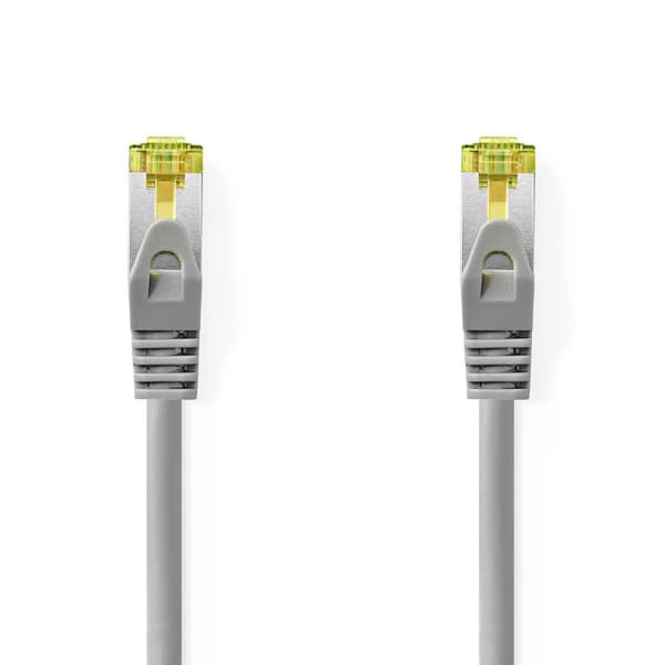 Nedis Cat 8.1 netværkskabel | S/FTP | RJ45 Han | RJ45 Han | 5.00 m | Runde | LSZH | Grå | Label