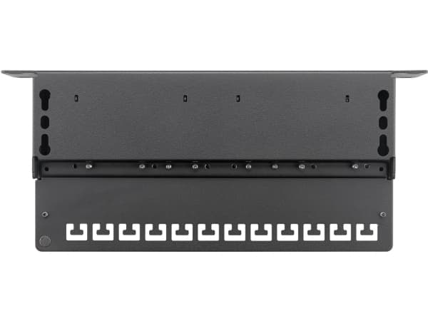 TRITON CAT 6 patchpanel 10-tommers (25,4 cm), 12 porter - Fargeversjon Svart
