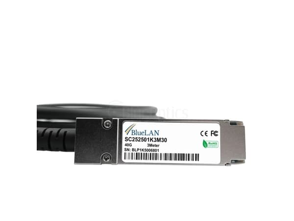 BlueOptics Networks 20G-DACP-QSFP1SFPDD1M yhteensopiva BlueLAN DAC QSFP SC252501K1M30 (20G-DACP-QSFP1SFPDD1M-BL)