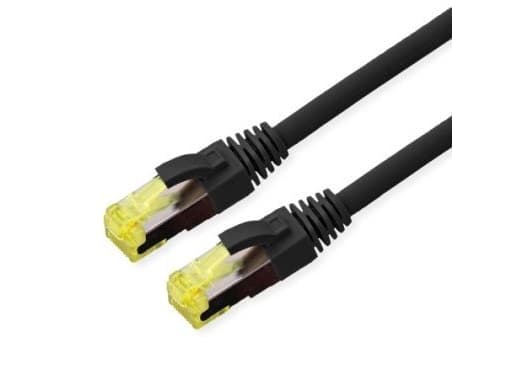 ROLINE 21.15.0748, 0,15 m, Cat6a, S/FTP (S-STP), RJ-45, RJ-45, Sort
