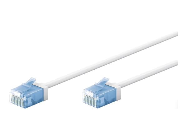 goobay - Koblingskabel - RJ-45 (hann) til RJ-45 (hann) - 10 m - 2.8 mm - U/UTP, uskjermet - CAT 6a - ultra flexible, slank, halogenfri, flertrådet -