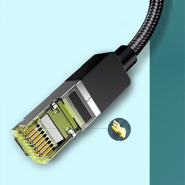Ugreen Cat7 RJ45 Ethernet Kabel 5m 10Gbps - Svart
