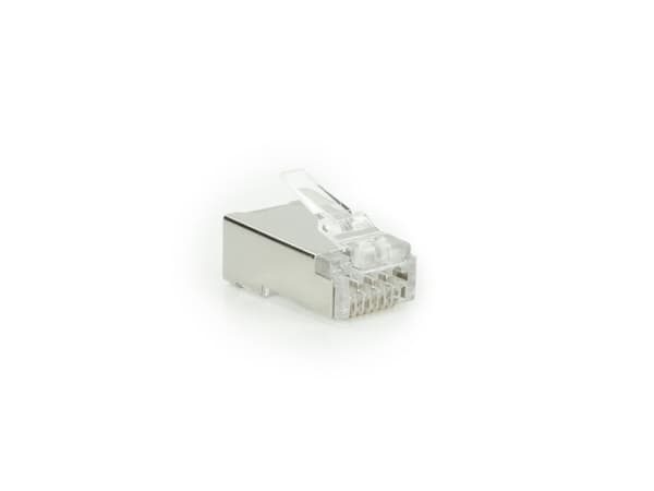 ACT CAT6A pass-through shielded modular RJ45 connector (TD168P)