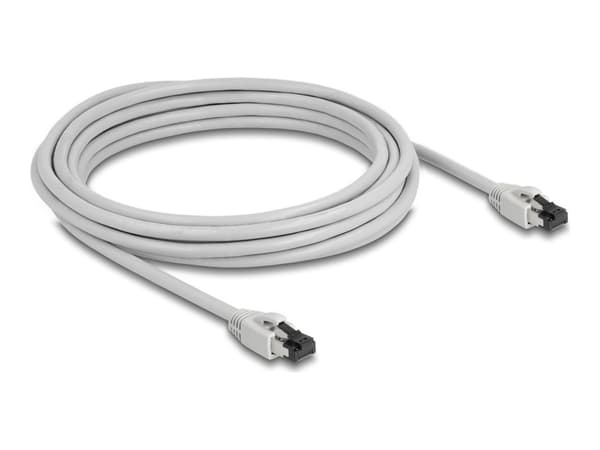 DeLOCK 80562, 5 m, Cat8.1, S/FTP (S-STP), RJ-45, RJ-45, harmaa