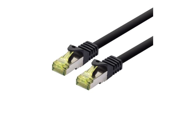 LOGON TCR6ASS070BL, 7 m, Cat6a, S/FTP (S-STP), RJ-45, RJ-45, Sort