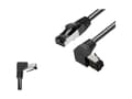 Pikkukuva 1 / 2: BKL Electronic 144018 RJ45 verkkokaapeli, patch-kaapeli CAT 8.1 S/FTP 1,5 m Musta Halogeeniton 1 kpl 1 kpl
