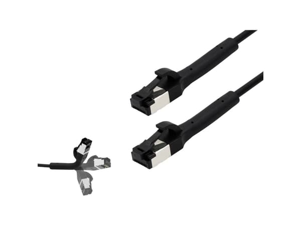 BKL Electronic 144015 RJ45 verkkokaapeli, patch-kaapeli CAT 8.1 U/FTP 5 m Musta 1 kpl BKL Electronic 144015 RJ45 verkkokaapeli, patch-kaapeli CAT 8.1
