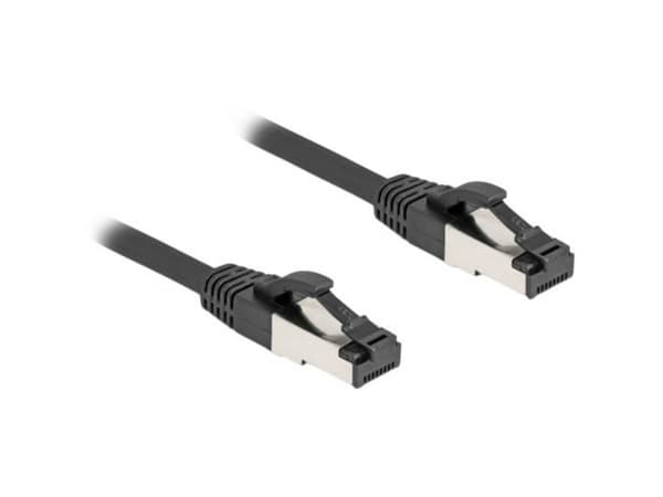 Delock - Patch-kabel - RJ-45 (hane) till RJ-45 (hane) - 10 m - 6 mm - SFTP, PiMF - CAT 8.1 - upp till 40 Gbps dataöverföringshastighet, halogenfri, h