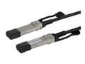 Miniatyrbilde 1 av 5: DELTACO - 40GBase-CU direkte tilkoblingskabel - QSFP+ til QSFP+ - 2 m - toakset - passiv - svart