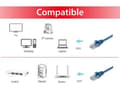 Miniatyrbild 4 av 5: Equip 625472, 0,15 m, Cat6, U/UTP (UTP), RJ-45, RJ-45, Blå