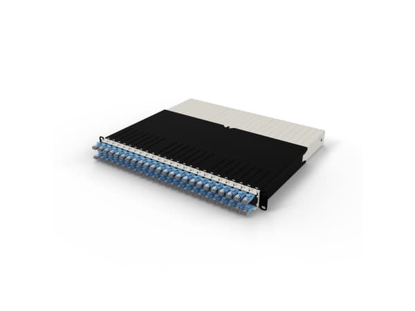 PATCHBOX PONEX8STPBL, Kaapelihyllyn paneeli, musta, sininen, kermanvärinen, akryylinitriilibutadieenistyreeni, polyoksimetyleeni (POM), teräs, 8U, 0,