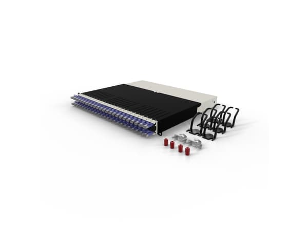 PATCHBOX PONEX8STPVI, Kaapelihyllyn paneeli, musta, kermanvärinen, violetti, akryylinitriilibutadieenistyreeni, polyoksimetyleeni (POM), teräs, 8U, 0