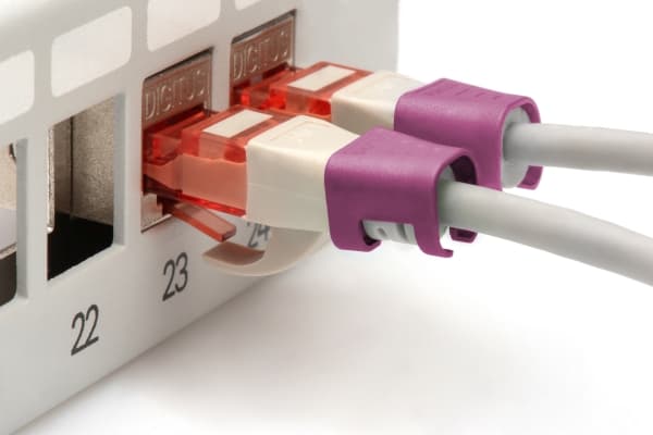 Digitus A-CC-MG, Fargekodende klemme, Fiolblå, Polyvinylklorid (PVC), Cat5e/6, 100 stykker, 100 mm