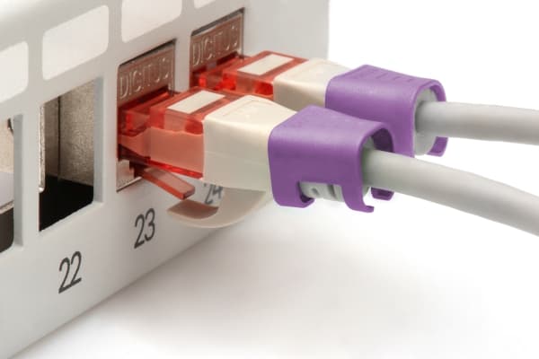 Digitus A-CC-VI, Farvekodningsklemme, Violetti, Polyvinyylikloridi (PVC), Cat5e/6, 100 mm, 120 mm