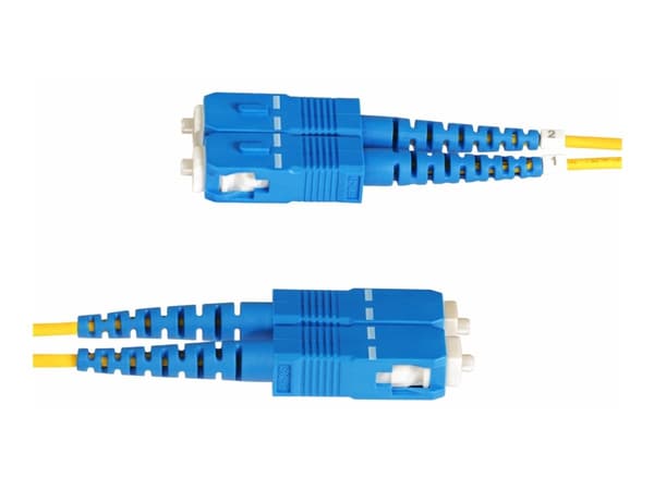 StarTech.com 30 m (98 jalkaa) LC–SC (UPC) OS2 yksimuotoinen kaksipuolinen kuituoptinen kaapeli, 9/125 µm, laseroptimoitu, 10 G, taipumaton, pieni lis