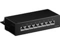 Miniatyrbilde 5 av 5: Goobay CAT 6a mini/desktop patchpanel, 8 porter - Fargeversjon Svart