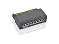 Miniatyrbilde 2 av 4: Goobay CAT 6a mini/desktop patchpanel, 8 porter - Fargeversjon Svart