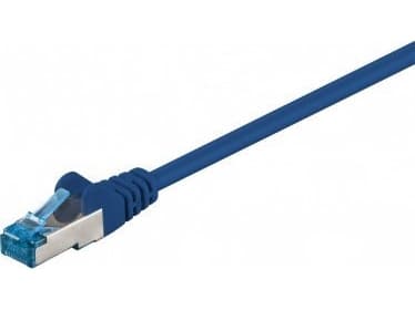 TRITON CAT 6ACKoblingskabel, S/FTP (PiMF), Blå - Kabellengde 0,25 m