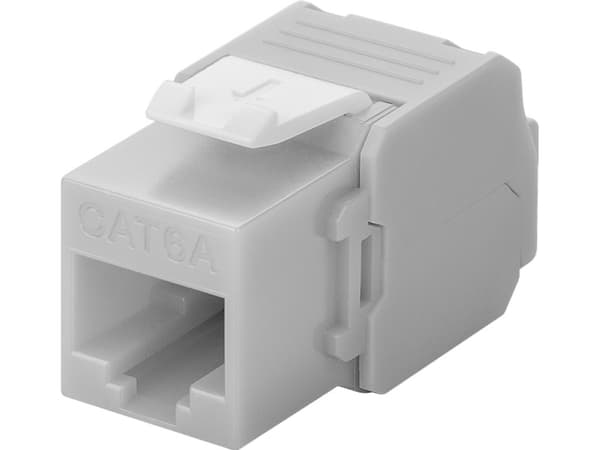 Goobay 90693, Flat, Grå, RJ-45, LSA, Hunkjønn, 22/26