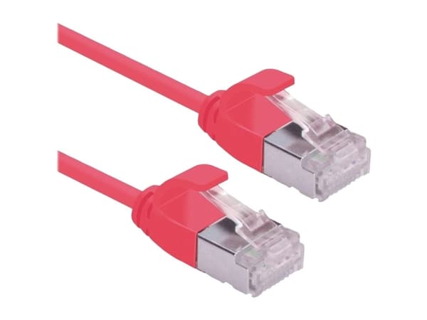 Roline ROLINE F/UTP DataCenter Patchkabel Cat.6A (Class EA), LSOH, extra dun, rood, 0,15 m