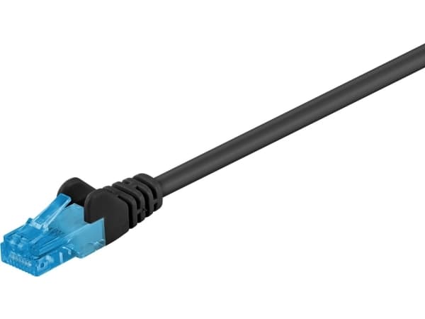 Goobay 55410, 5 m, Cat6a, U/UTP (UTP), RJ-45, RJ-45, Sort
