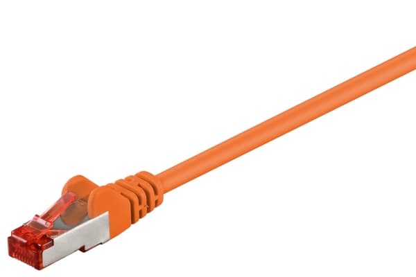 Goobay CAT 6 -yhteyskaapeli, S/FTP (PiMF), oranssi - Kaapelin pituus 3 m