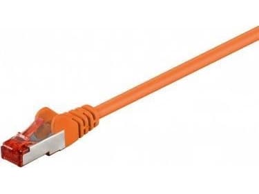 Goobay CAT 6 -yhteyskaapeli, S/FTP (PiMF), oranssi - Kaapelin pituus 3 m