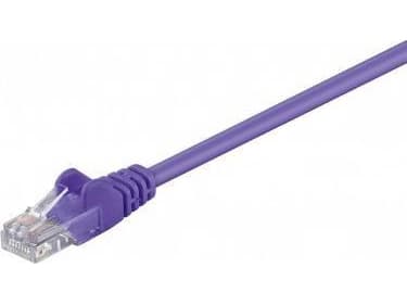 RB-LAN CAT 5e patch-kaapeli, U/UTP, violetti - Kaapelin pituus 10 m