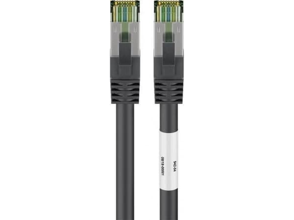 Goobay RJ45 patch-kaapeli (CAT 6A, 500 MHz) ja CAT 8.1 S/FTP-kaapeli, - Kaapelin pituus 7,5 m