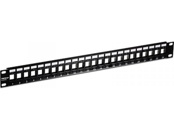 Switch TRENDnet PatchPanel 24 porter UTP Kategori 5e Trendnet TC-KP24 Sort