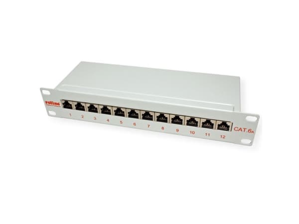 ROLINE 26.11.0316, Cat6a, S/UTP (STP), Grå, Metall, 1U, 254 mm
