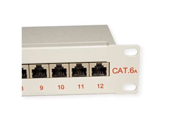 ROLINE 26.11.0316, Cat6a, S/UTP (STP), Grå, Metall, 1U, 254 mm