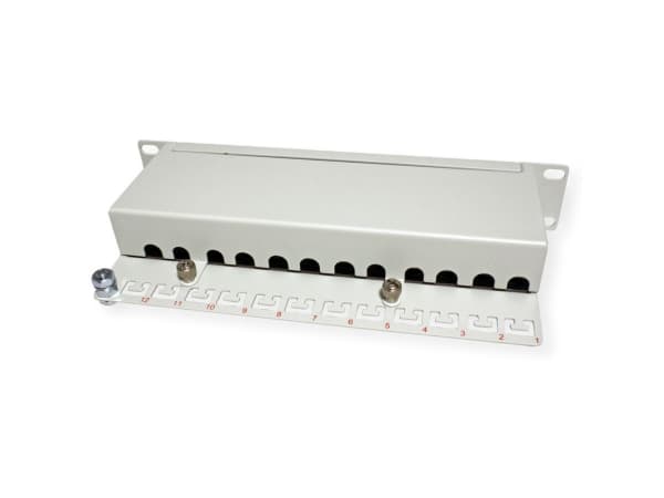 ROLINE 26.11.0316, Cat6a, S/UTP (STP), Grå, Metall, 1U, 254 mm