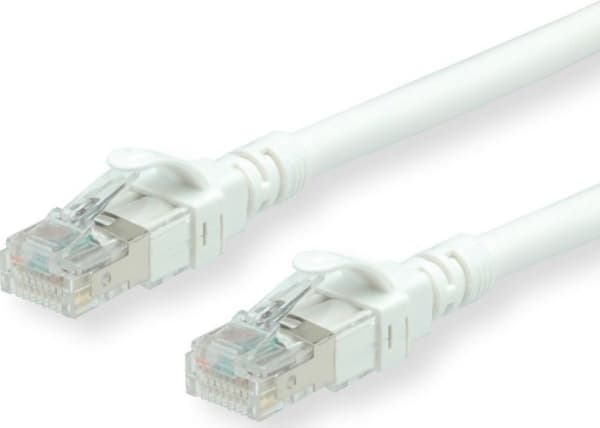 Roline ROLINE - Patch- Cable - RJ- 45 (M) to RJ- 45 (M) - 30 cm - SFTP - CAT 6a - white (21.15.2976)