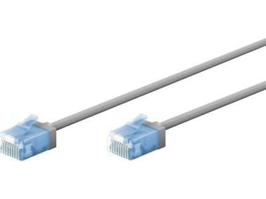 Goobay Ultraflexibel CAT 6A patchkabel, smal, U/UTP, grå - Kabellängd 3 m