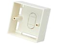 Miniatyrbilde 2 av 3: ROLINE Surface Wall Mount Frame, Hvit, Plastikk, 42 x 80 x 80 mm