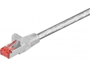 Goobay Wentronic goobay - Network cable - RJ- 45 (M) to RJ- 45 (M) - 5,0m - pairs in metal foil (PiMf) - CAT 6 - halogen free, shaped - transparent (