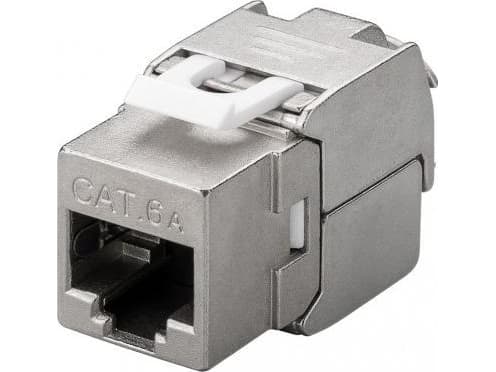 Goobay 90864, Flat, Sølv, RJ-45, IDC, Hunkjønn, 10GBase-T