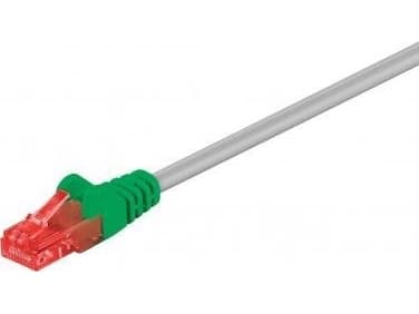 Goobay 68474, 2 m, Cat6, U/UTP (UTP), RJ-45, RJ-45, vihreä, harmaa