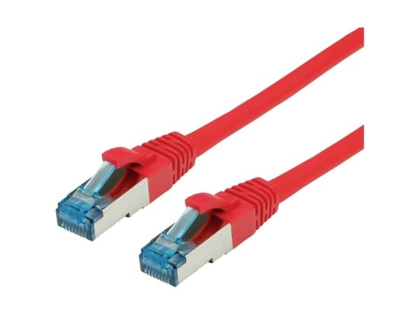 Value VALUE - Patch- Cable - RJ- 45 (M) to RJ- 45 (M) - 15 m - SFTP, PiMF - CAT 6a - halogen free, shaped, without Haken, aground - red (21.99.1928)