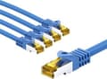Pikkukuva 2 / 3: Goobay RJ45 CAT 6A S/FTP patch-kaapeli (PiMF), 500 MHz, CAT 7 raakakaapelilla, 3 m, sininen, 5 - Kaapelin pituus 3 m
