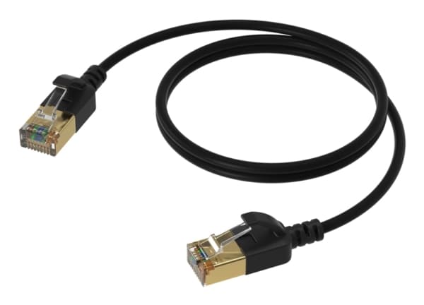 Procab PROCAB CSD570B/2 Slimline verkkokaapeli - CAT7 RJ45 U/FTP musta versio - 2 metriä