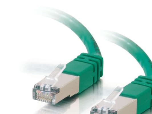 LOGON SSTP Cat5e, 0,15 m, RJ-45, RJ-45, vihreä