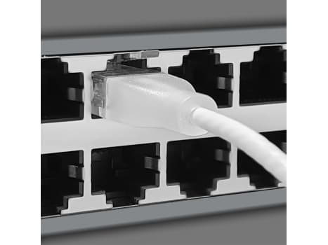 Wantec 7403, 0,5 m, Cat6a, valkoinen