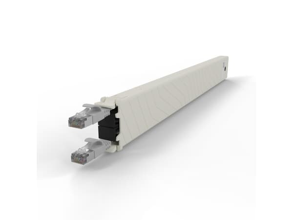 PATCHBOX CONEX8STPSL, 0,8 m, Cat6a, U/FTP (STP), RJ-45, RJ-45, Grå